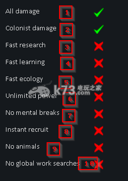 Rimworld环世界开发者模式详解