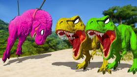 霸王龙VS棘龙：混合竞技场(T-Rex vs Spinosaurus: Hybrid Arena) v11 安卓下载免费 截图