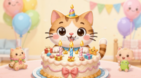 儿童电子猫:孩童生日 v1.2.10 安卓app安装下载 截图